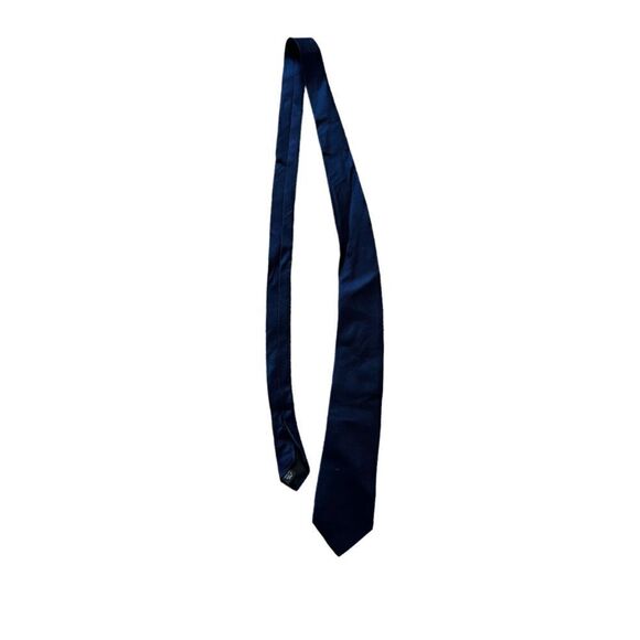 MENS ARROW 100% Silk Dark Blue Dressy Neck Tie - Picture 1 of 5